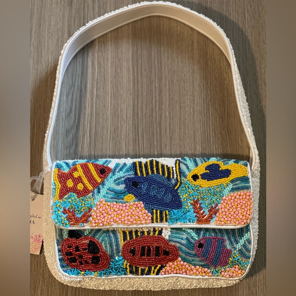 Viral Colorful Beaded Fish Shoulder Bag Made in India